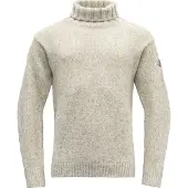 Devold - Nansen Sweater High Neck - Wollen trui M, grijs