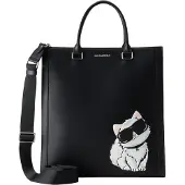 Karl Lagerfeld Handtas 'IKON CHOUPETTE' sand / pastelroze / zwart / wit