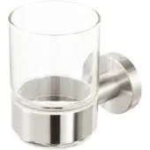 Geesa Nemox glashouder met glas RVS geborsteld