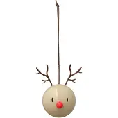 Hoptimist Reindeer Ornament Latte (Set van 2)