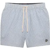 Superdry Zwemshorts 'Seersucker' lichtblauw / wit