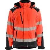 Blakläder 4400-2513 High Vis Lichtgewicht Softshell Winterjas High Vis Rood/Zwart maat XXXL heren
