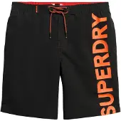 Superdry Boardshorts neonoranje / zwart