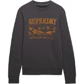 Superdry Sweatshirt geel / grijs