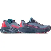 La Sportiva - Trailschoenen - Prodigio 2 W Limestone/Azalea voor Dames van Gerecyclede materialen - Maat 37.5 - Blauw
