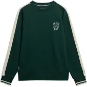 Superdry Sweatshirt beige / donkergroen