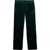 Superdry Dames Jogger Country Club Velours groen Jogger Broek (XS), Casual, Polyester W7011223A