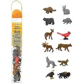 Safari Speelset Nature Toob Junior Bruin/grijs/rood 12-delig