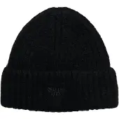 Superdry Ribgebreide Beanie Zwart Grootte: 1SIZE
