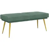 vidaXL Dubbel-laags bank Zeegroen 120 x 45 x 46 cm fluweel