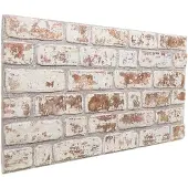 vidaXL Wandpanelen 10 st 100 x 50 cm Rood en Wit EPS-schuim