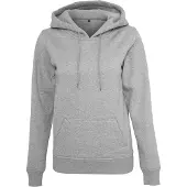 Build Your Brand - Heavy Dames Hoodie - Heather Grey maat XS