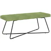 vidaXL Bank Lichtgroen 110 x 40 x 45 cm fluweel