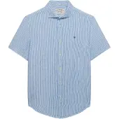 Superdry Overhemd 'Riviera' lichtblauw / wit