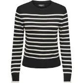 ONLY Trui 'ONLKalana' zwart / wit