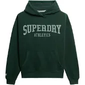 Superdry Sweatshirt 'Athletic Essentials' groen / wit