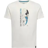 La Sportiva - Solution - T-shirt L, wit/grijs