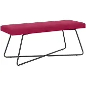 vidaXL Bank Wijnrood 110 x 40 x 45 cm fluweel