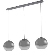 LUCANDE Hanglampe , Brillar, dimbare, Grijs, Woonkamer, Glas, Modern