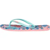 Superdry Bedrukte Teenslippers Blue Grootte: 7-8