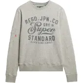 Superdry Sweatshirt 'Industrial' donkergrijs / grijs gemêleerd