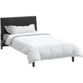 vidaXL 2-in-1 Dekbedovertrek Wit 140 x 220 cm Veer