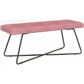 vidaXL Bank Roze 110 x 40 x 45 cm fluweel