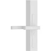 vidaXL Binnendeur 83x201,5 cm ESG-glas en aluminium wit