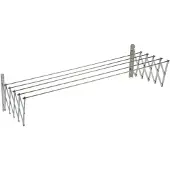 Sauvic Uitschuifbare Waslijn Van Roestvrij Staal 120 Cm