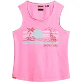 Superdry Top lichtblauw / pastelroze / lichtroze / rood