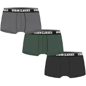 Urban Classics Boxershorts lichtgrijs / donkergroen / zwart / wit