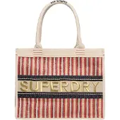 Superdry Shopper crème / goud / rood / zwart