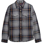 Superdry Overhemd navy / lichtgrijs / oranje