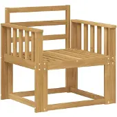 vidaXL Buiten bank set Massief Acacia Hout Wit