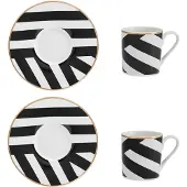 MIKASA Luxe Deco Espressokopjes-set, 100 ml, 2 stuks, goud. Kleur: goud. Formaat: één maat