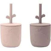 Done by Deer Straw 2 Pack Wally Cup Roze 12 Months