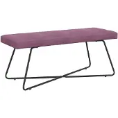 vidaXL Bank Paars 110 x 40 x 45 cm fluweel