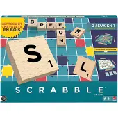 Mattel Scrabble - Met Houten Blokjes - Franse Editie