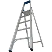 Krause Aluminium trapladder, zonder wielen, 5 treden