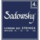 Sadowsky Blue Label SBF 45 Stainless Steel Flatwound 45-105 snarenset voor elektrische basgitaar