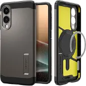 Spigen Tough Armor Backcover MagSafe voor de Samsung Galaxy S25 Edge - Gunmetal