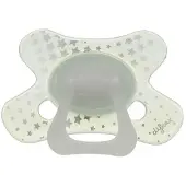 Difrax Fopspeen Natural Glow in the Dark 12 Maanden+ 4x1 St Fopspeen
