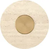 Masterlight Wandlamp Ember Travertine/Gold Ø30