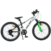 Volare Boost Kinderfiets - 20 inch - Zilver Groen - 7 versnellingen