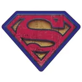 Superman -tekenvormige kussen, decoratief kussen Velours