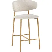 Molecule Counterstoel 'Coco' naturel - stof Raven 24 beige - OEKO-TEX-gecertificeerd