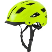 Agu Cit-E - Fietshelm - Unisex - 59-61cm - LED-achterlicht - Direct-Dial - Met klep - Gerecycled materiaal - Ventilatieopeningen - Hivis