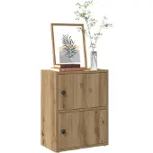 vidaXL Boekenkast 40x24x52 cm bewerkt hout artisanaal eikenkleurig