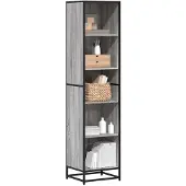 vidaXL Boekenkast 40x35x170,5 cm bewerkt hout grijs sonoma eikenkleur