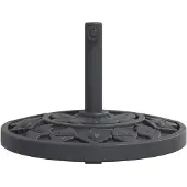 vidaXL Parasolvoet voor stok van Ø38 / 48 mm 9 kg halfrond